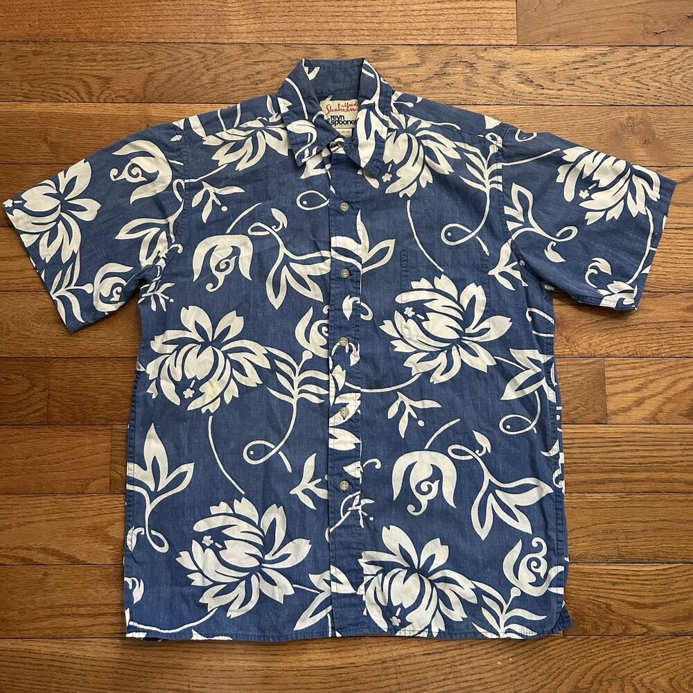 Vintage Reyn Spooner Alfred Shaheen Hawaiian Short Sleeve Button Up Shirt Small